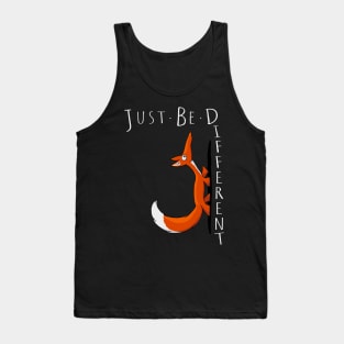 Just Be Different Casual Selfconfident Cute Fox Tank Top